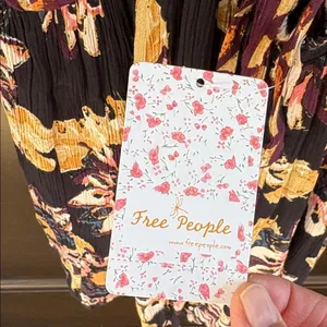 NWT Free People On The Edge Romper Black Floral Size Medium Retail $108.00 thumbnail 4