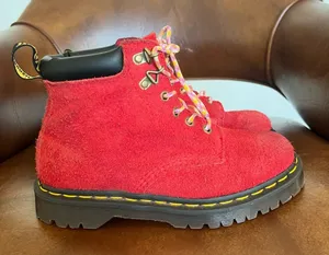 Dr. Martens 939 Ben Suede Padded Collar Lace Up Boots in DMS Red Sz 6 women’s thumbnail 1
