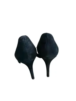 JESSICA SIMPSON Black Suede Pointed Heels Size 7.5 thumbnail 6