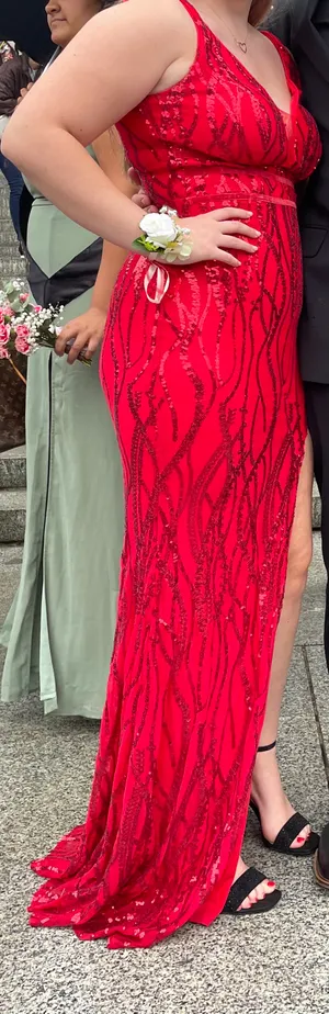 SheIn Red Homecoming Dress thumbnail 4