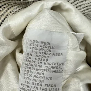 Vintage Jones New York Women's Wool Blend Tweed‎ Blazer Jacket Cream Black Sz 12 thumbnail 7