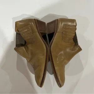 Madewell Spencer Taupe Chelsea Slip On Leather Ankle Boots Size‎ 8.5 thumbnail 4