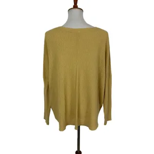 Lulus Basics Yellow Top Medium Long‎ Sleeve Cozy Essential thumbnail 3