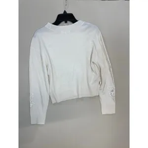 Loveshackfancy Lazuli Cashmere & Lace Sweater Small thumbnail 8