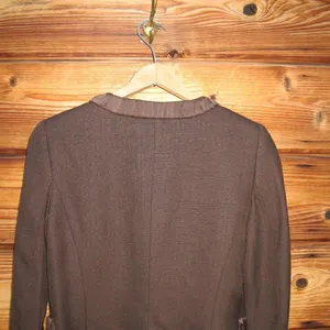 NWOT Zara Brown Wool Blend Jacket thumbnail 6