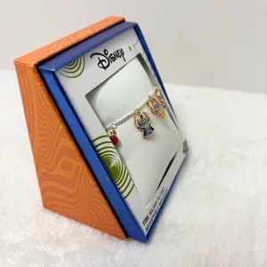 Disney Halloween Lilo & Stitch CHARM BRACELET Fine Silver Plated NEW IN BOX‎ thumbnail 4