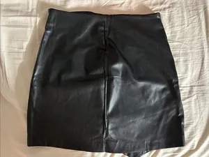 Zara Faux leather Mini Skirt. Small thumbnail 2