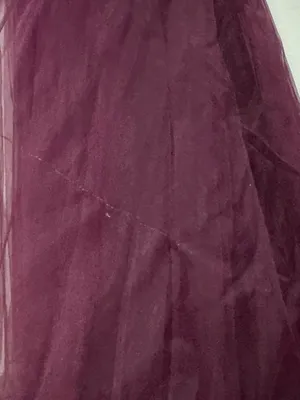 La FEMME 30334 Corset Sheer Bodice Tulle A-Line Gown In Dark Berry 4 FLAW thumbnail 8