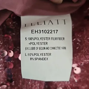 Elliatt Aubree Puff‎ Sleeve Sequin Metallic Midi Dress Size XS thumbnail 9