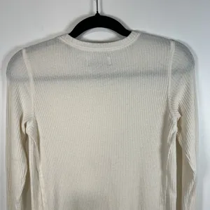 Abercrombie Fitch‎ Soft A&F Cozy Women's Ivory Long Sleeve Tunic Top Women Sz XS thumbnail 8