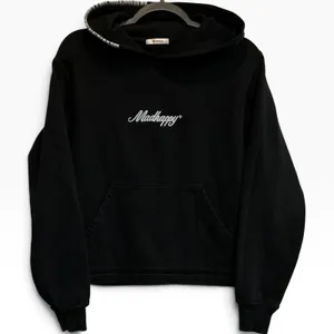 Madhappy Embroidered Script Logo Hoodie Black White Contrast Stitching Rare XS thumbnail 1