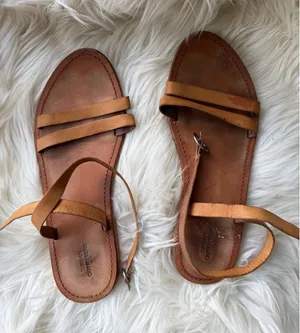 Urban Outfitters Brown Leather Strappy Sandals Size 7 thumbnail 1