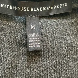 White House Black Market Charcoal Knit Top thumbnail 4