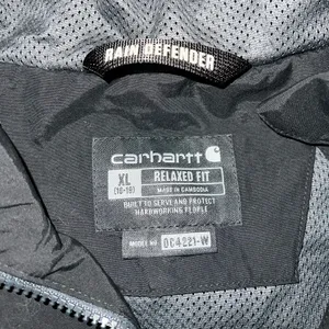 Carhartt Rain Defender Relaxed Fit Lightweight Coat Size XL (16-18) in Black thumbnail 7