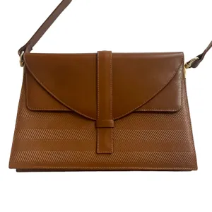Gallery Originals Brown Leather Crossbody Bag Purse Made In Spain‎ thumbnail 2