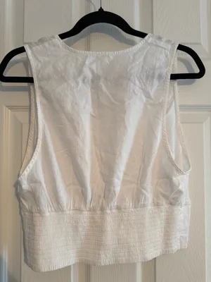 White Linen Aerie Top thumbnail 2