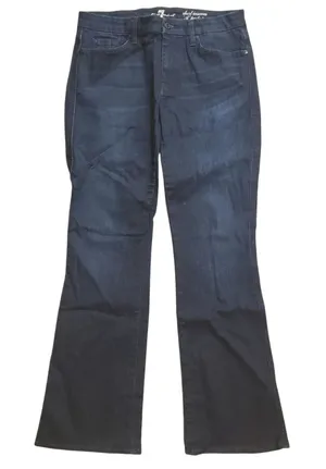 7 For All Mankind Womens 31 Short A‎ Pocket Denim Flare Boot Jeans thumbnail 1