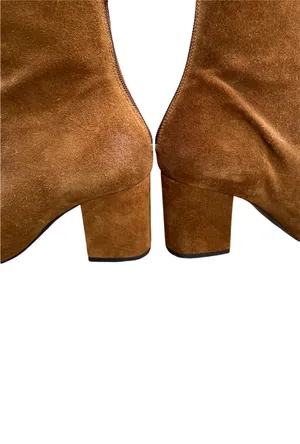 Camel Suede Ankle Boots thumbnail 6