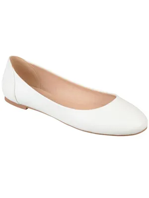 Journee Collection Womens Comfort Kavn Flats KAVN-WD White 7.5W thumbnail 8