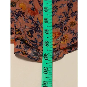 Figueroa & Flower Midi Dress Sz XL Smocked Tiered Floral Striped Boho Peasant thumbnail 11