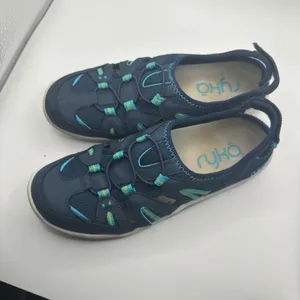 Ryka Hula Navy Blue Teal Walking Sandals Water Shoes Womens 7M Bungee Strap thumbnail 3
