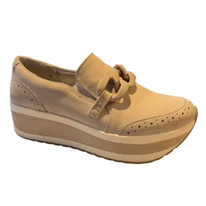 Dolce Vita Nude Beige Platform Chain Loafers Womens 7.5 Wingtip Chunky Shoe thumbnail 7