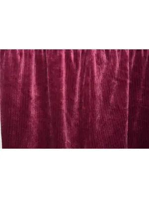 Time and Tru Velour Pants SZ M Burgundy Ribbed Velvet Flare Leg Loungewear thumbnail 5