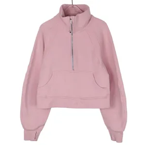 Lululemon Scuba Oversized Funnel Neck Half Zip Pink Tide Sweatshirt XS/S thumbnail 4