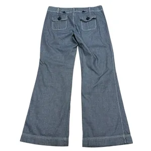 American Eagle Wide Leg Pants Women's Size 10 Low Rise Blue Utility Streetwear thumbnail 5