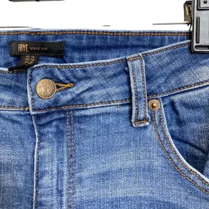 Frye‎ High Rise Straight Leg Blue Jeans Size 14 thumbnail 5