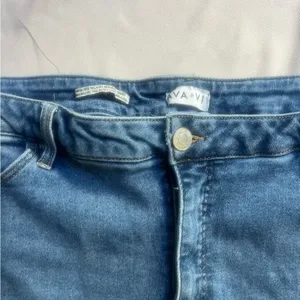 Women's Blue Denim Shorts thumbnail 3