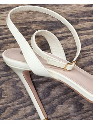 NWT Journee Collection Dorian Strappy Stiletto Sandals DORIAN-PUMPS Off White 8M thumbnail 10