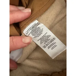 LOFT Faux Leather Joggers Women XL Brown Elastic‎ Waist Drawstring Pockets thumbnail 6