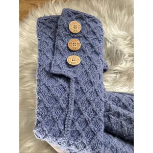 UGG Australia Cardy Knit Tall Fold Over Light Purple Sweater Boot - Size 8 thumbnail 9