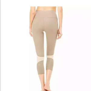 Alo yoga high waist Capri tan mesh legging thumbnail 9
