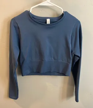 Aerie OFFLINE by Workout Top Long Sleeve Cropped thumbnail 1