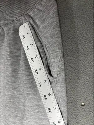 Jogger Sweatpants Women’s Gray Heather Drawstring Lounge Athletic Pants Size S/M thumbnail 4