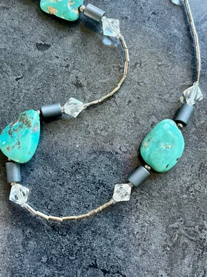 The Vintage Shop Navajo 925 turquoise necklace thumbnail 7