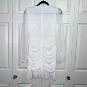 Showpo White Long Sleeve‎ Dress thumbnail 6