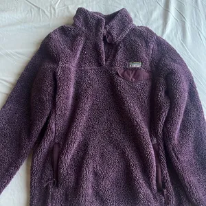 LL Bean Plum Purple Fleece Pullover thumbnail 1