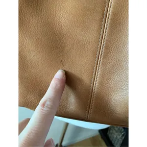 FOSSIL Brown Leather Crossbody Bag/Purse/Satchel, Non-Adjustable Strap thumbnail 3