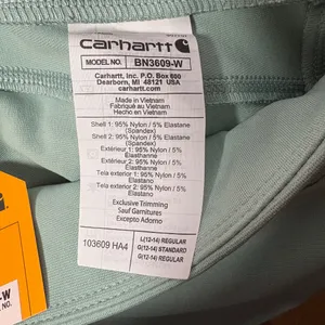 WOMEN'S CARHARTT NWT, Sz Large, Sold Out Color FORCE LIGHTWEIGHT LEGGINGS thumbnail 6