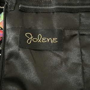 Jolene Chiffon Strapless‎ Jeweled Chiffon Tail Ruched Cocktail Dress Sz 6 $390 thumbnail 15