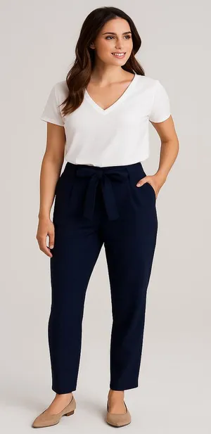 Soho Blue Pants Size Medium with Ties thumbnail 1