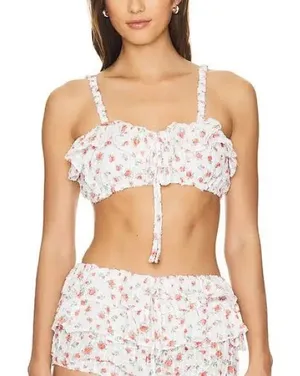 FOR LOVE & LEMONS Gidget Top in Red - XS - NWT thumbnail 1