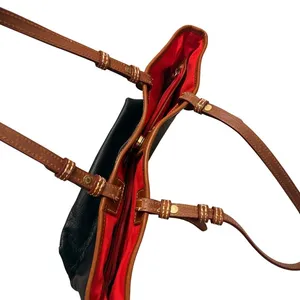 Dooney & Bourke Pebbled Leather Tote Bag Black‎ Old Money Minimalist Classic thumbnail 7