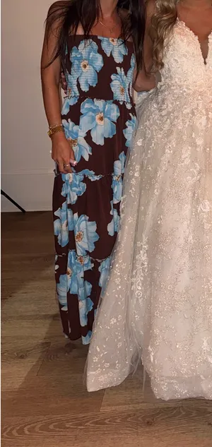 Floral Maxi dress Blue Size XS thumbnail 2