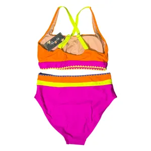 Blooming Jelly Colorblock Bikini Set High Waisted Tummy Control Medium thumbnail 5