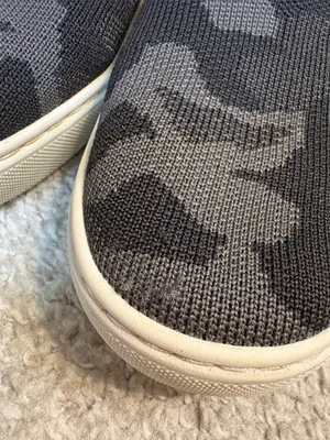 Rothy's Slip-On Sneakers - Black & Gray Camo size 8 thumbnail 8