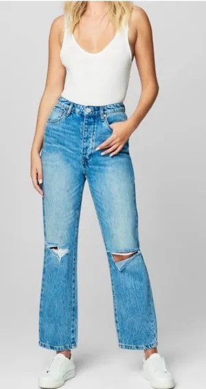 NWT BLANK-NYC‎ The Howard Mid-Rise Loose Fit Jeans Sz 26 thumbnail 1